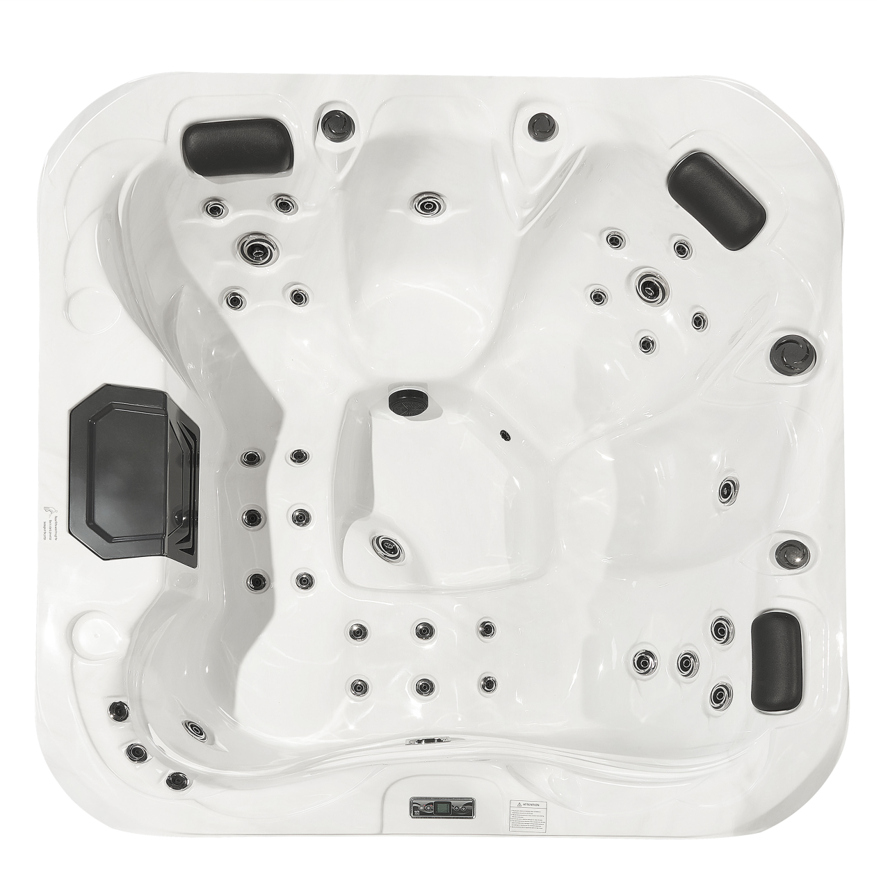 Outdoor jacuzzi with LED LASTARRIA White [4]