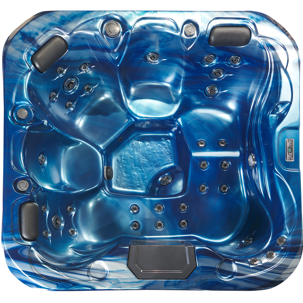 Outdoor Jacuzzi with LED LASTARRIA Blue [4]