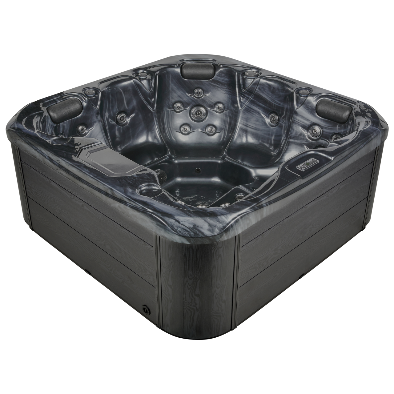 Outdoor Jacuzzi with LED LASTARRIA Graphite gray [8]