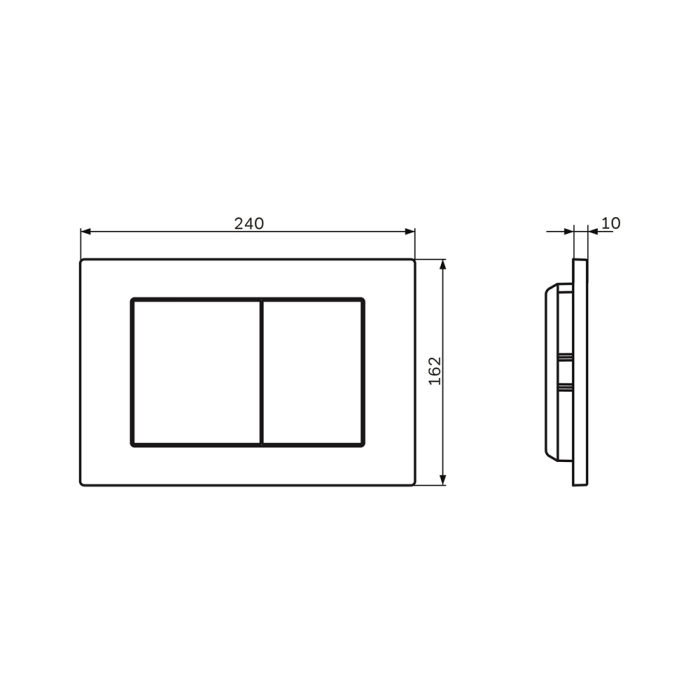 IIS90251.XB1701 Installation with key Pro S chrome with wall-hung toilet X-Joy S with seat [4]