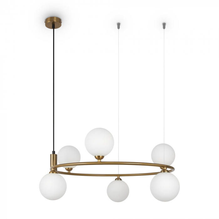 Pendant lamp, Maytoni, Germany, Ring, MOD013PL-06BS1 [1]
