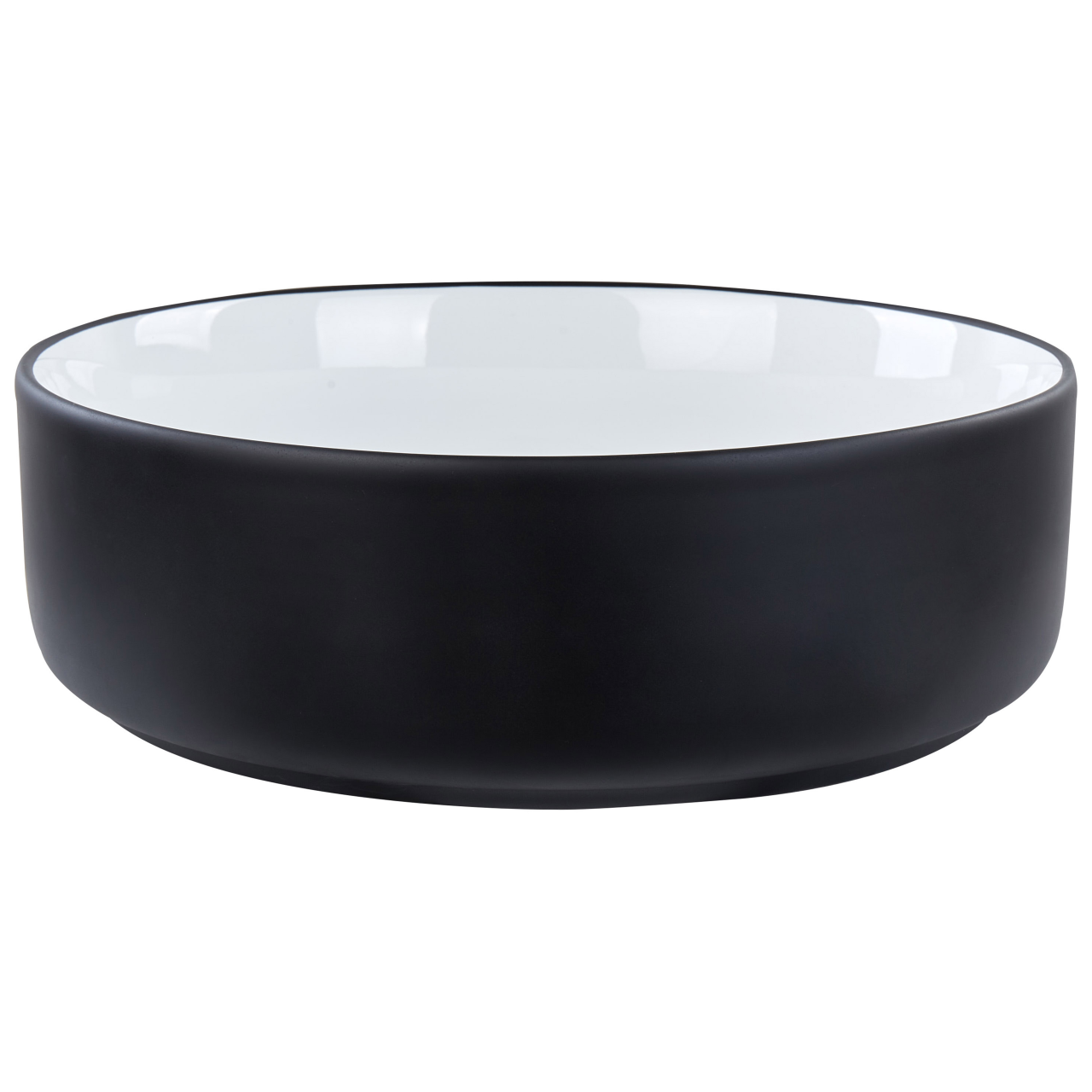 Lavoar pe blat CALIG ⌀ 36 cm Ceramică Negru/Alb [2]