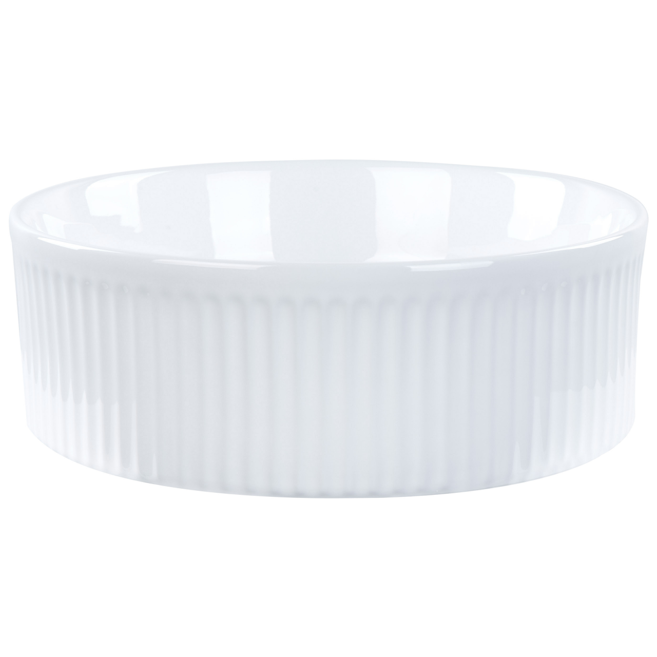 Countertop washbasin GELDO ⌀ 37 cm Ceramic White [2]