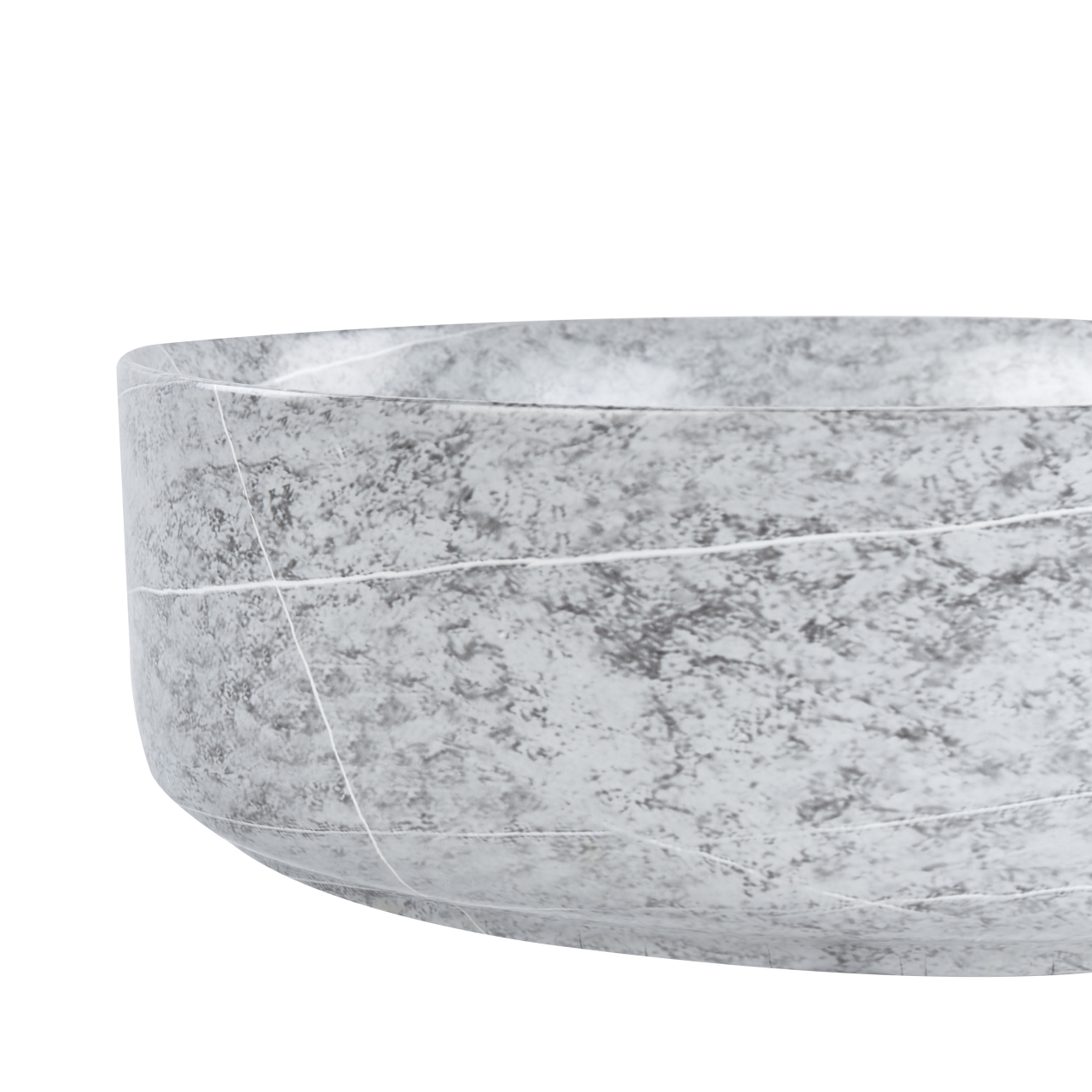 GUDAR countertop washbasin ⌀ 37 cm Ceramic Concrete effect [4]