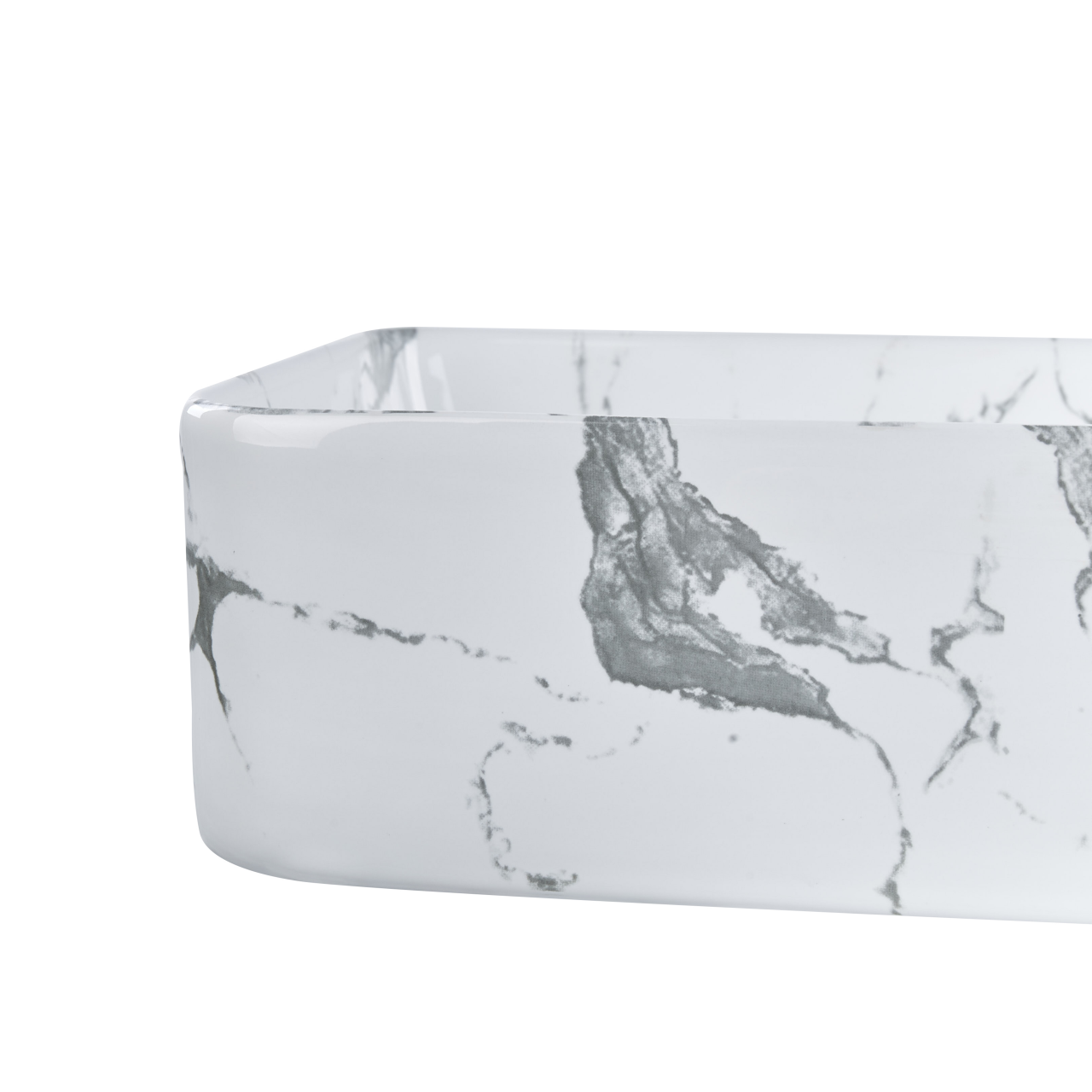 IPALA countertop washbasin 62 x 35 cm Ceramic Marble white [4]