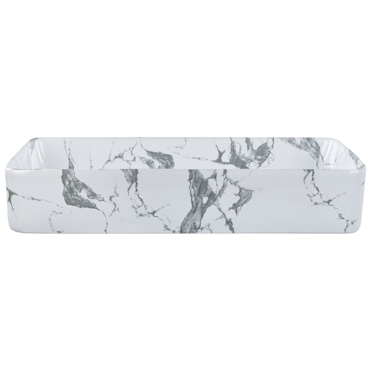 IPALA countertop washbasin 62 x 35 cm Ceramic Marble white [2]