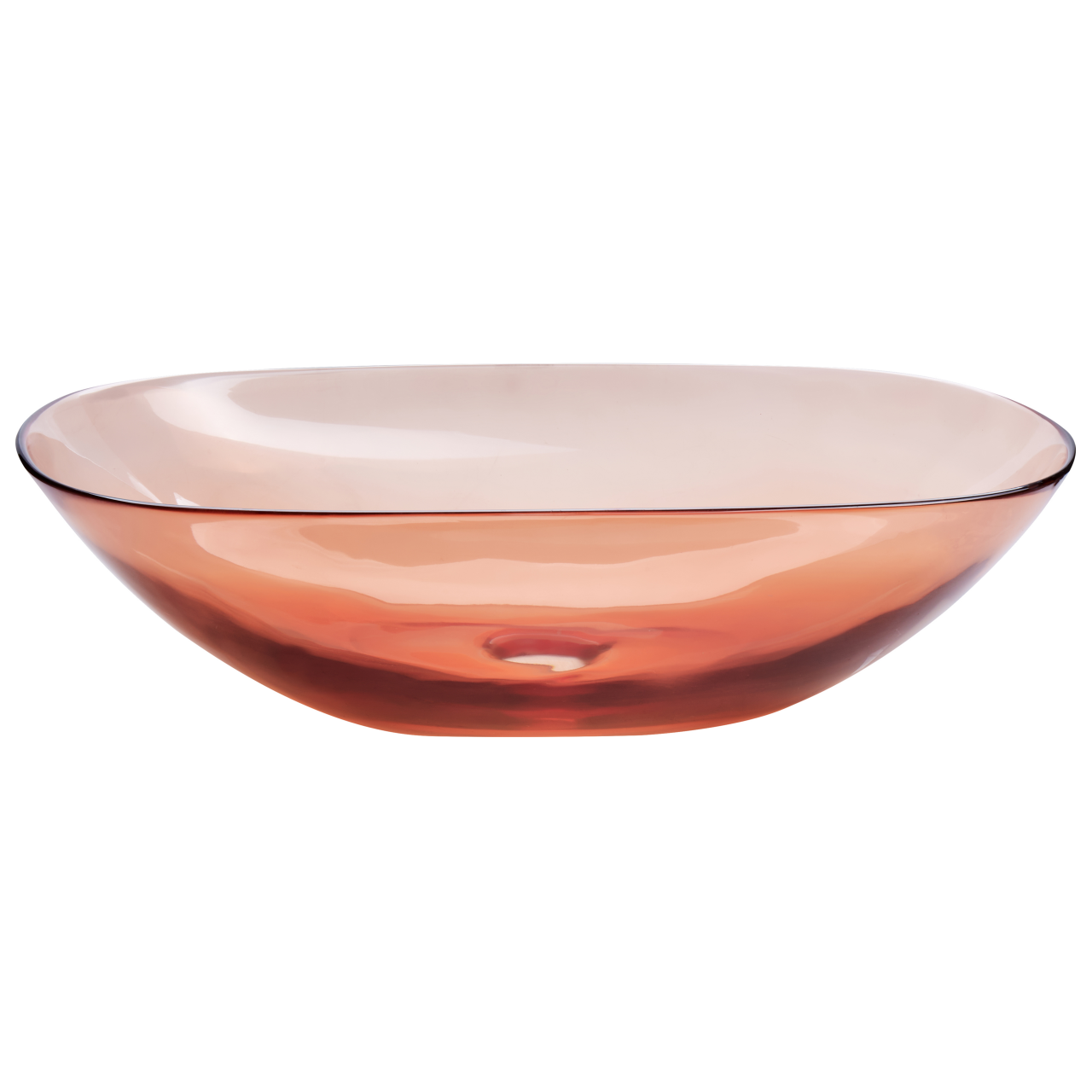 MOENGO countertop washbasin 54 x 36 cm Acrylic composite Light red [4]