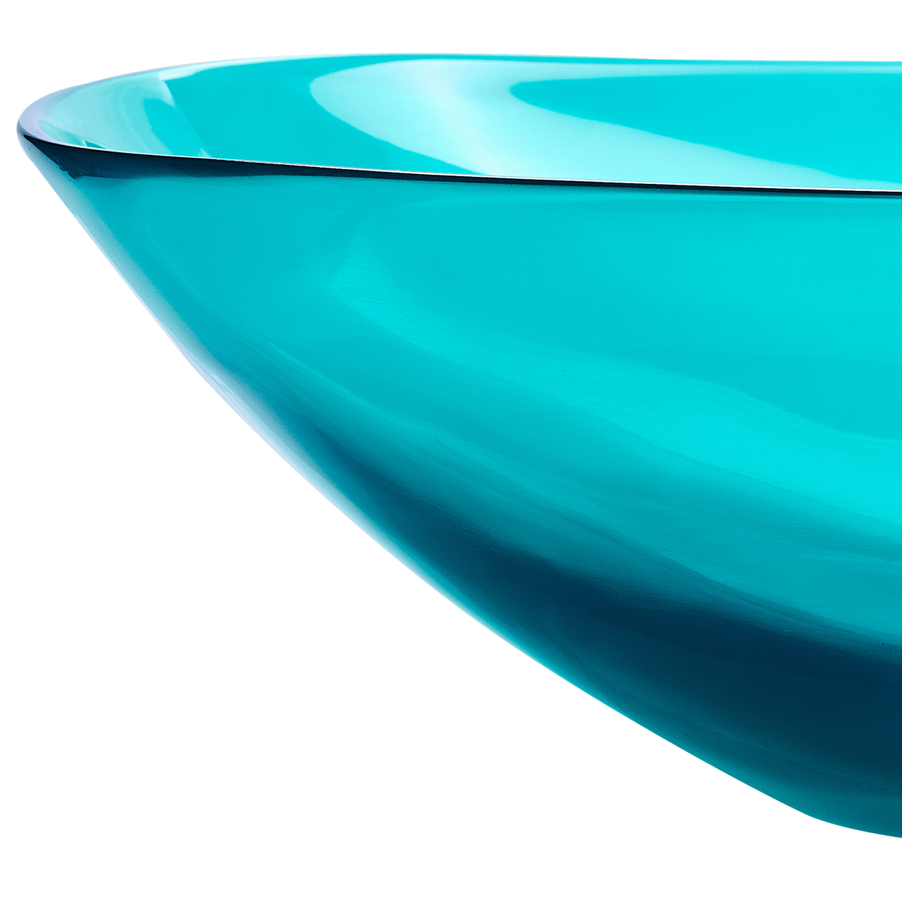 Countertop washbasin MOENGO 54 x 36 cm Acrylic composite Turquoise [6]