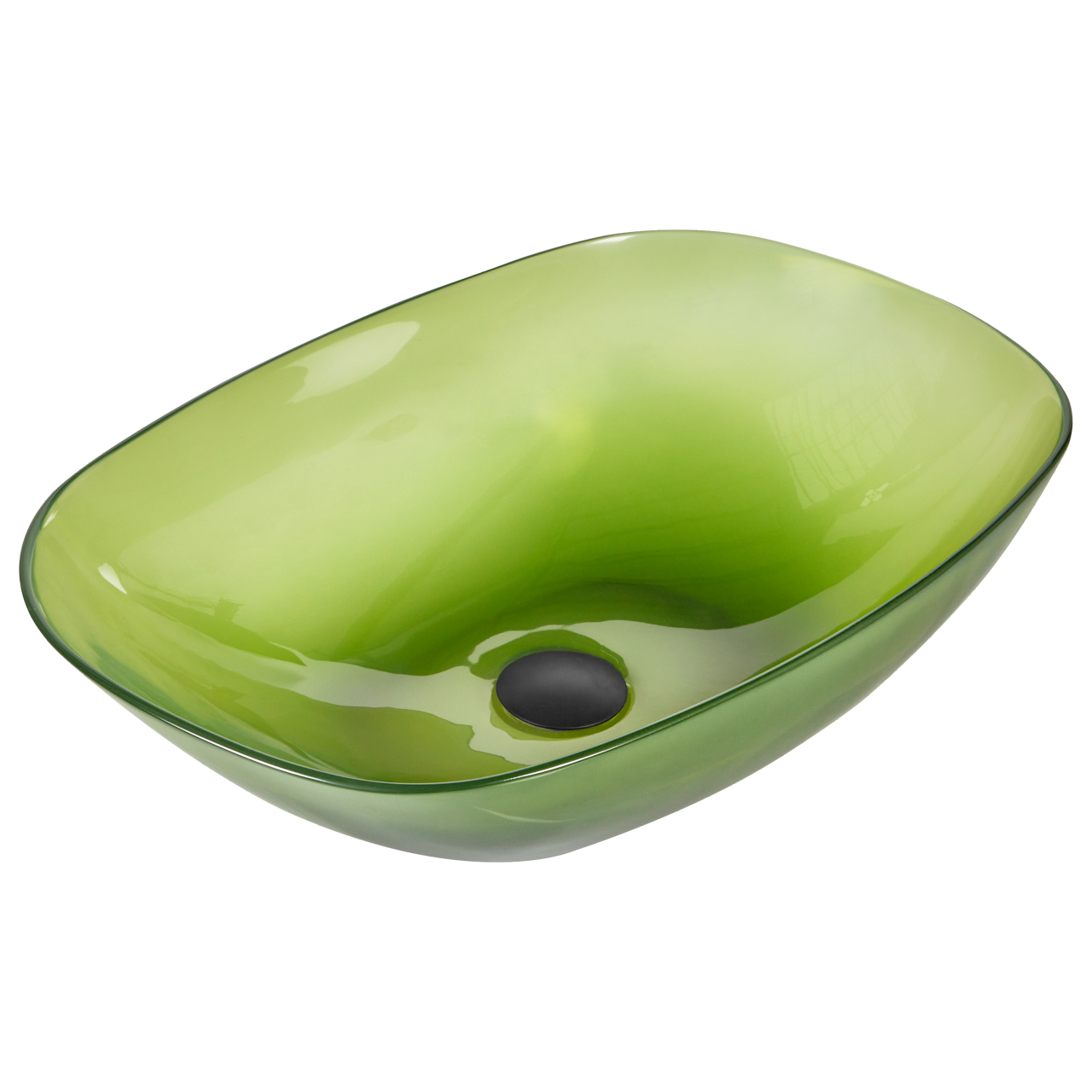 Lavoar pe blat MOENGO 54 x 36 cm Compozit acrilic Verde [2]