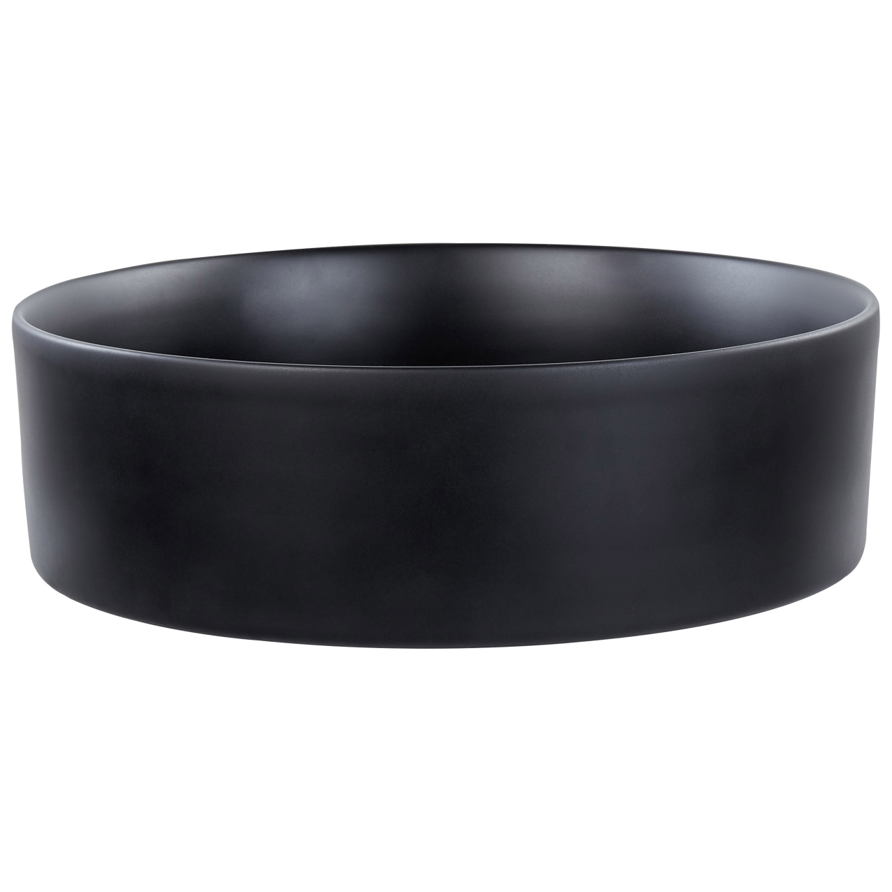 Lavoar pe blat TEBAR ⌀ 40 cm Ceramică Negru [2]