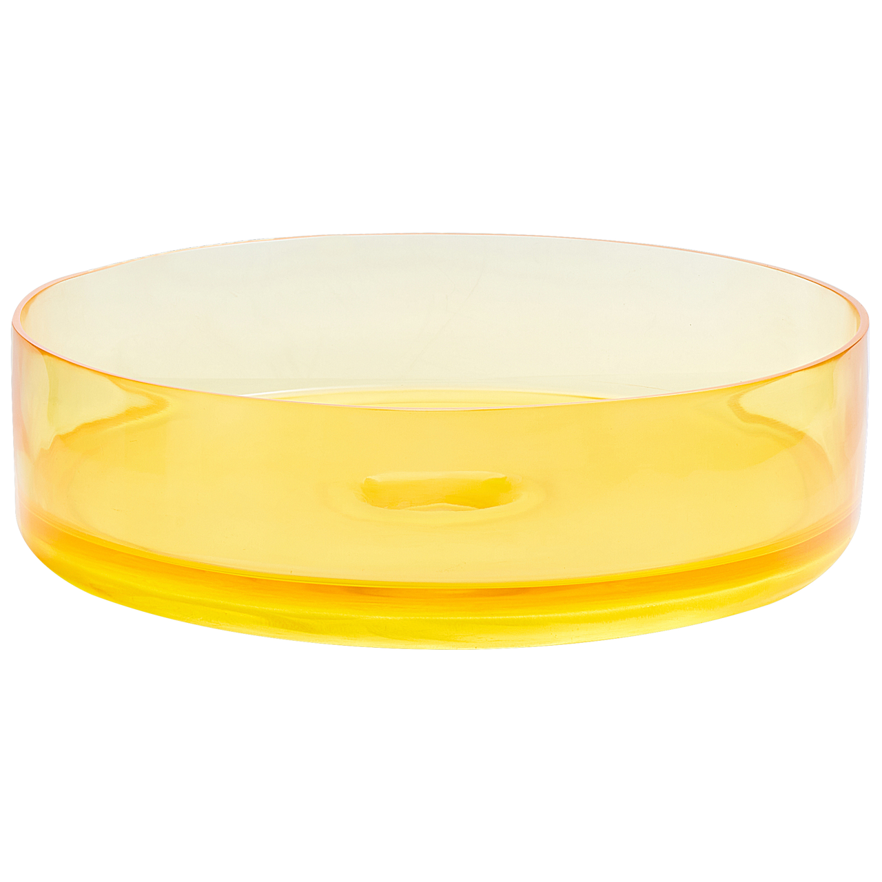 TOLOSA countertop washbasin ⌀ 36 cm Acrylic composite Yellow [4]