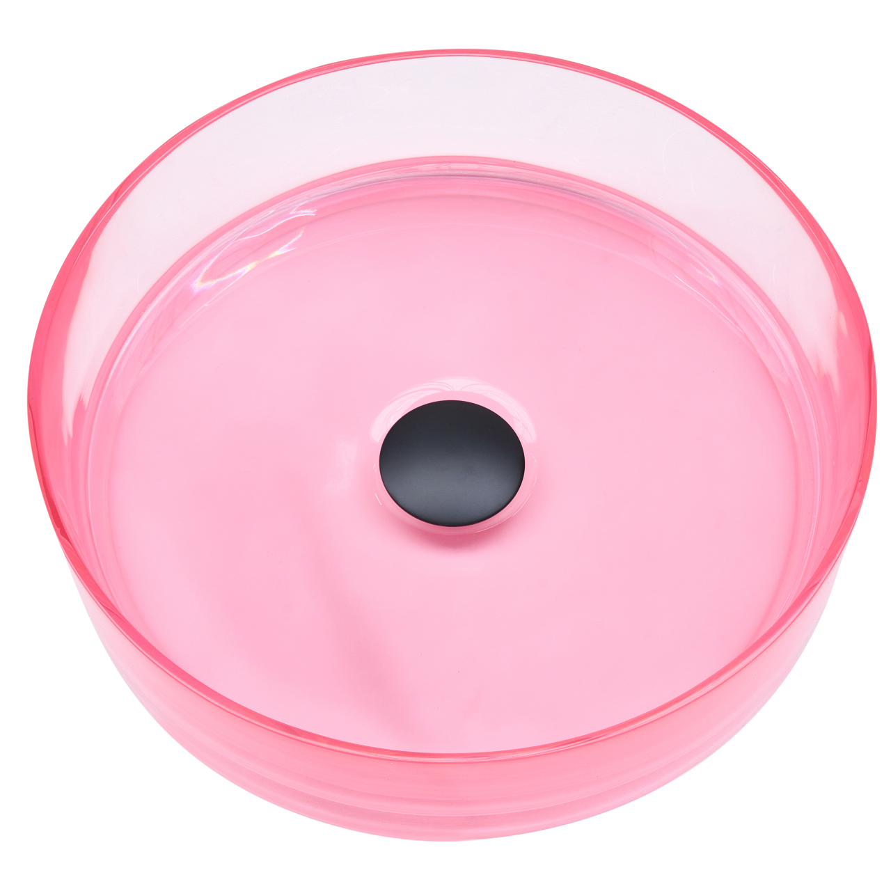 Countertop washbasin TOLOSA ⌀ 36 cm Acrylic composite Pink [5]