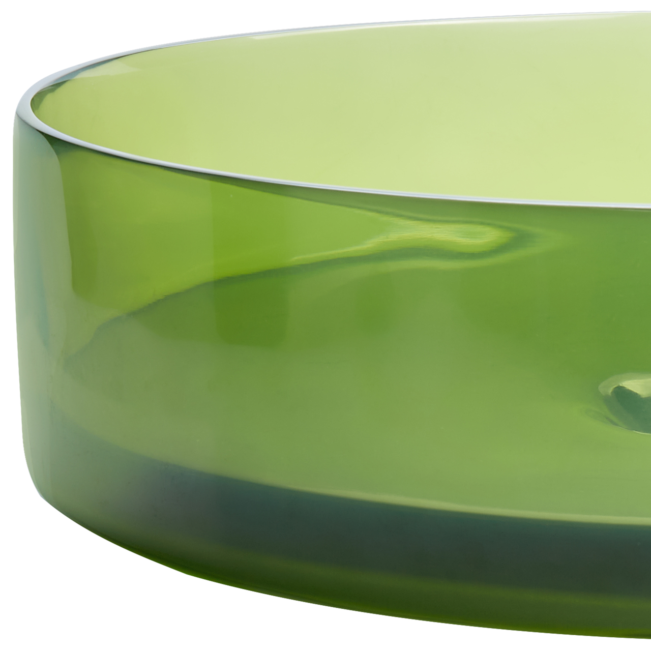 Lavoar pe blat TOLOSA ⌀ 36 cm Compozit acrilic Verde [6]