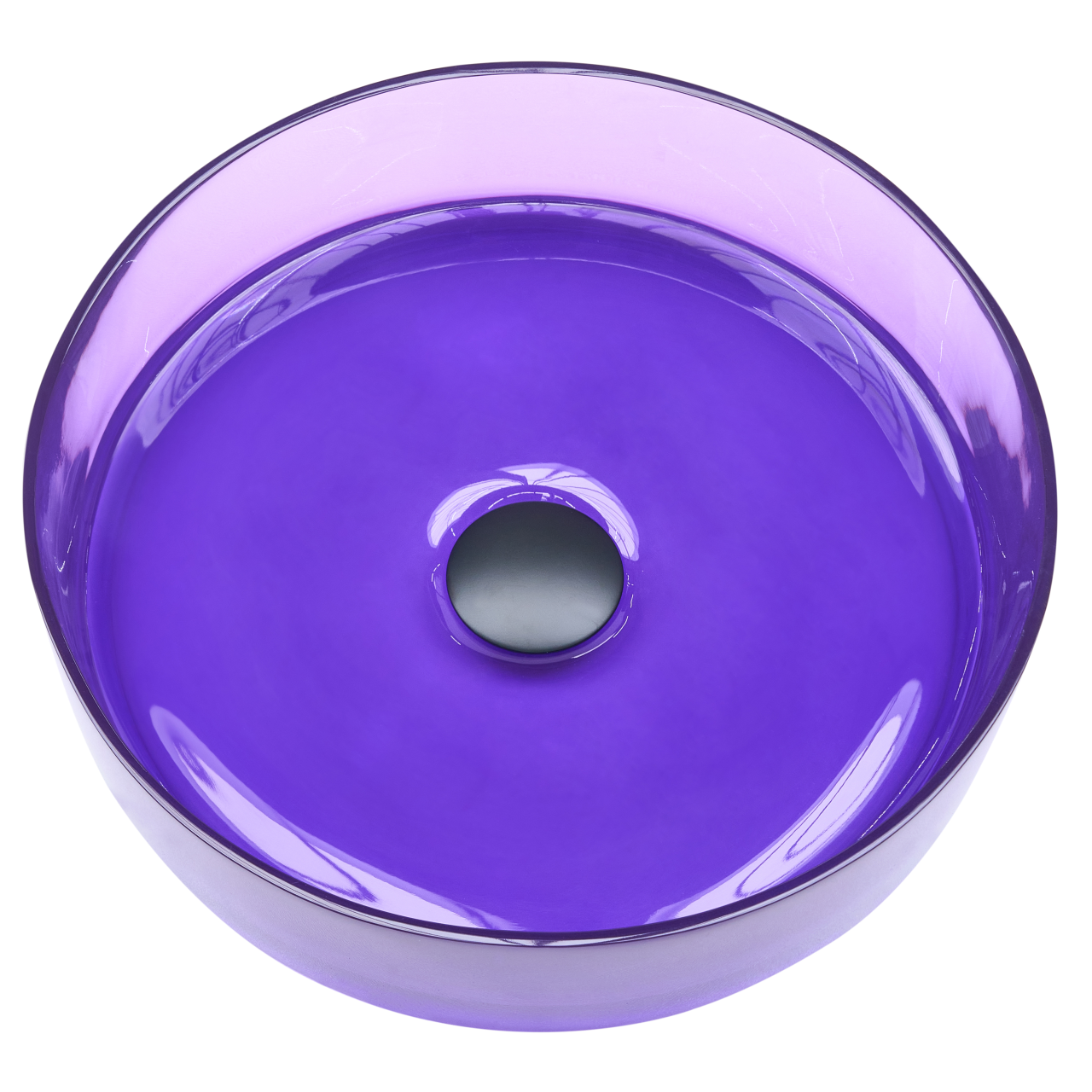 Lavoar pe blat TOLOSA ⌀ 36 cm Compozit acrilic Violet [5]