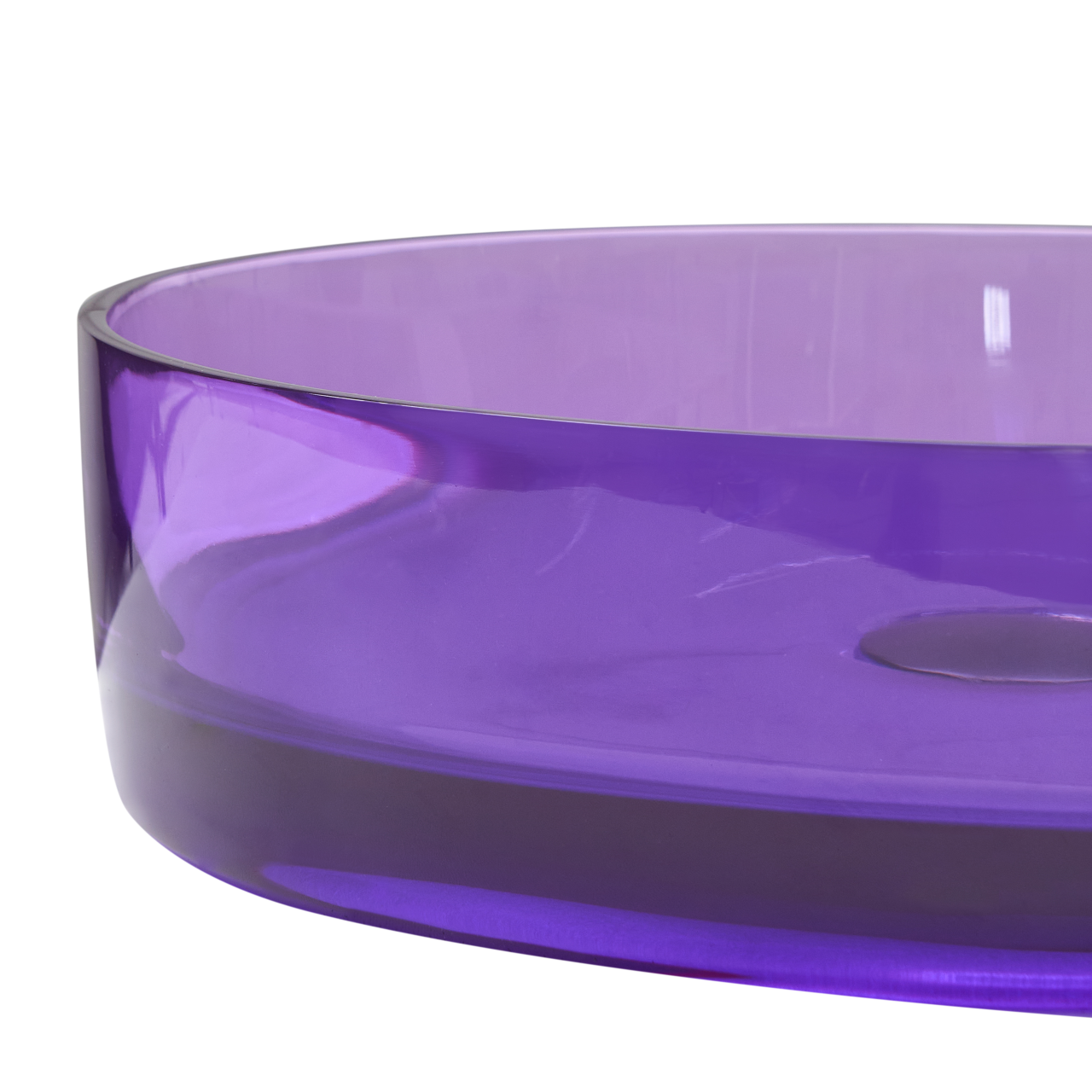 Lavoar pe blat TOLOSA ⌀ 36 cm Compozit acrilic Violet [6]