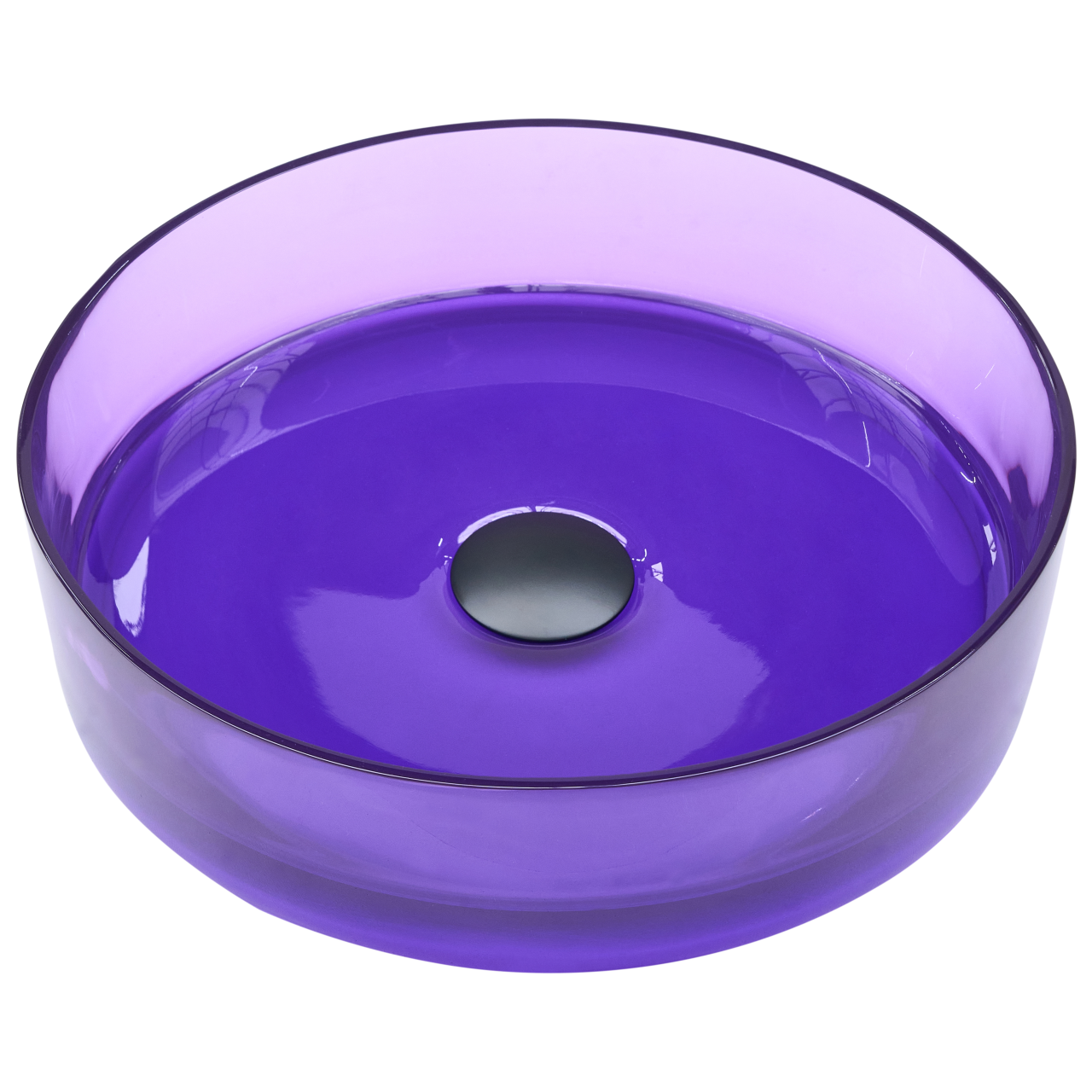 TOLOSA countertop washbasin ⌀ 36 cm Acrylic composite Purple [2]