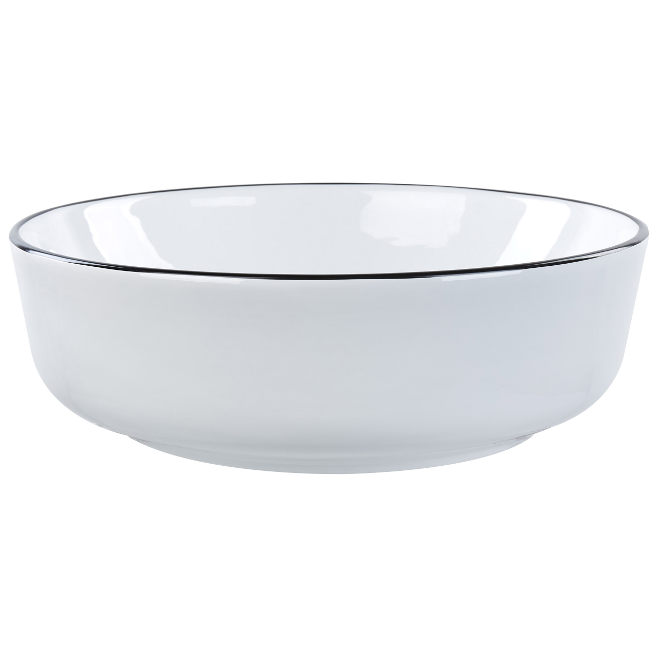 Countertop washbasin XERT ⌀ 42 cm Ceramic White [2]