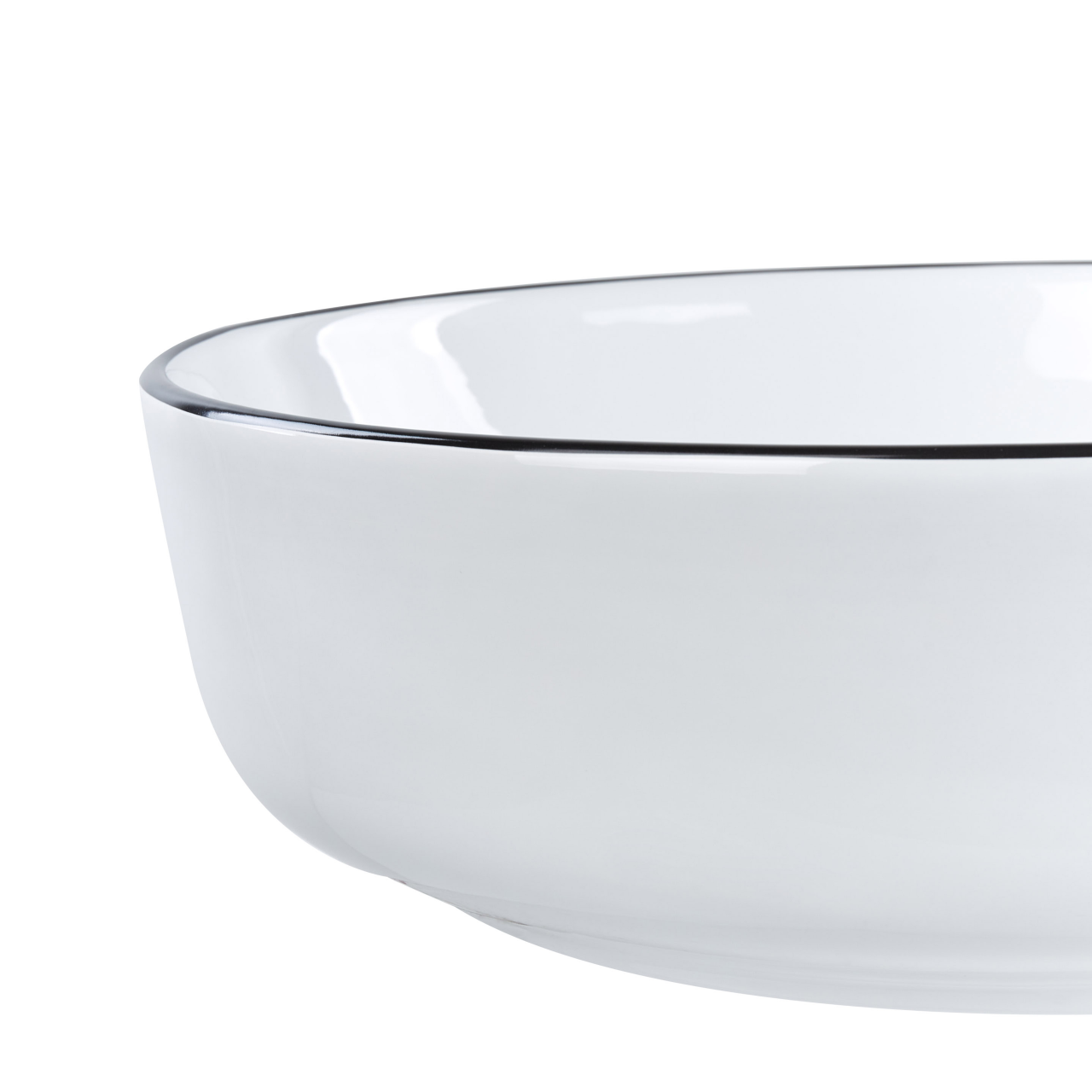 Countertop washbasin XERT ⌀ 42 cm Ceramic White [4]