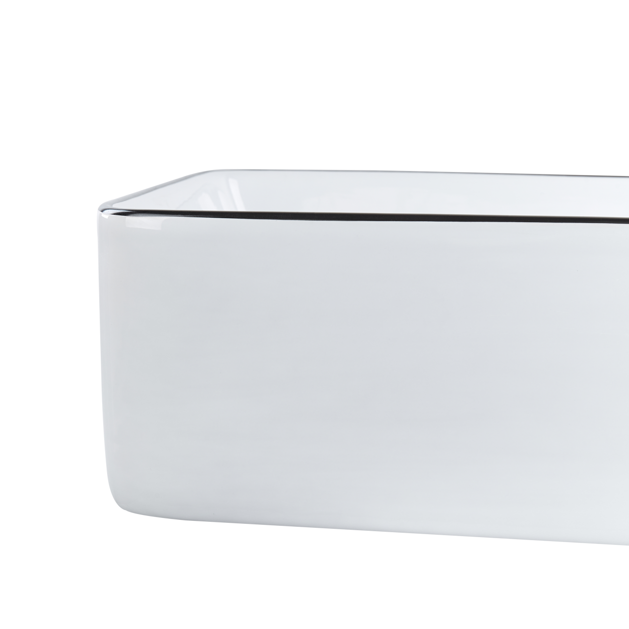 Lavoar pe blat XERT 49 x 38 cm Ceramică Alb [4]