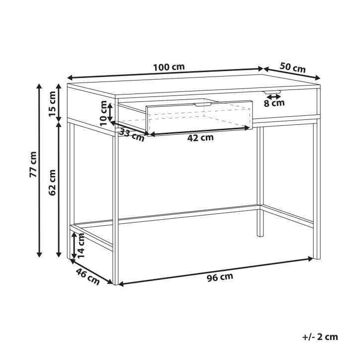 Masă consolă ADELAIDE Alb [3]