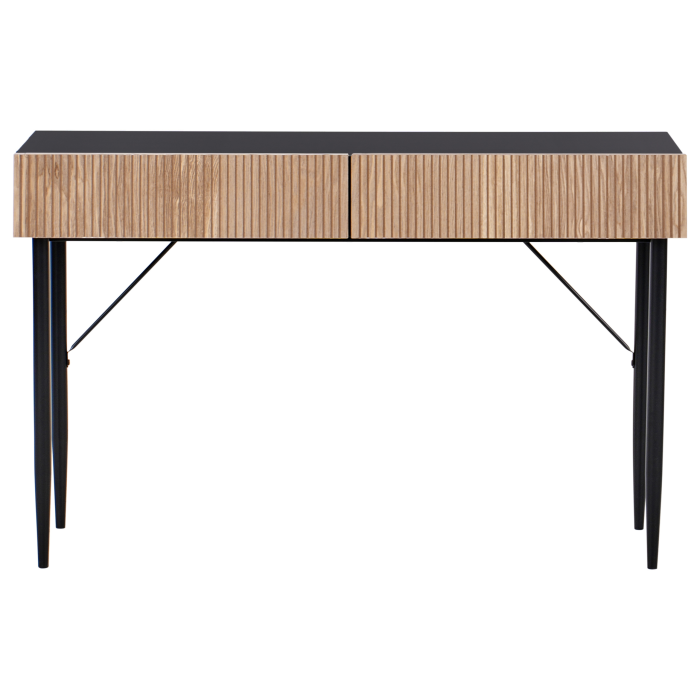 Masă consolă BLYTHE Frasin natural Negru [5]