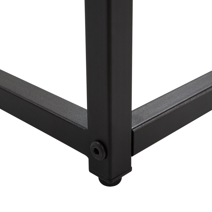 Masă consolă DELANO Sticlă securizată Marmură/Negru [6]