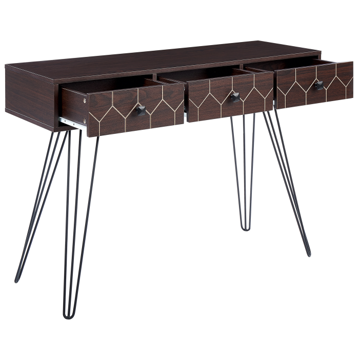 Masă consolă MALSALA Maro închis [5]