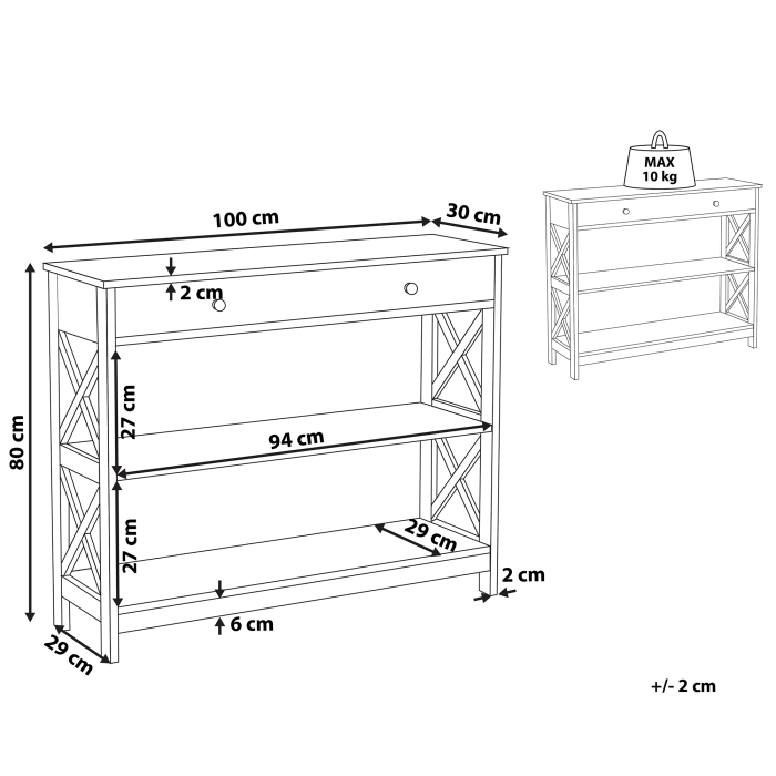 Console table MONTGOMERY White [3]