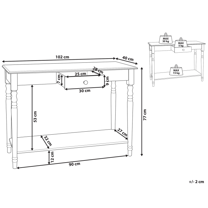 Console table TOBAGO White [3]