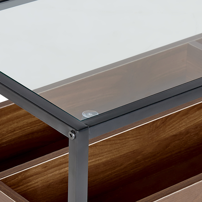 Console table WACO Tempered glass Black [5]