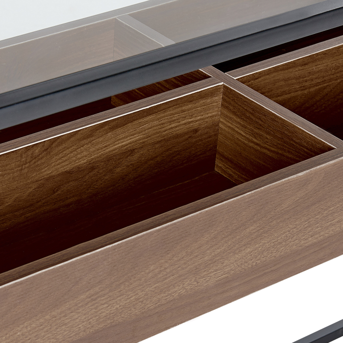 Console table WACO Tempered glass Black [6]