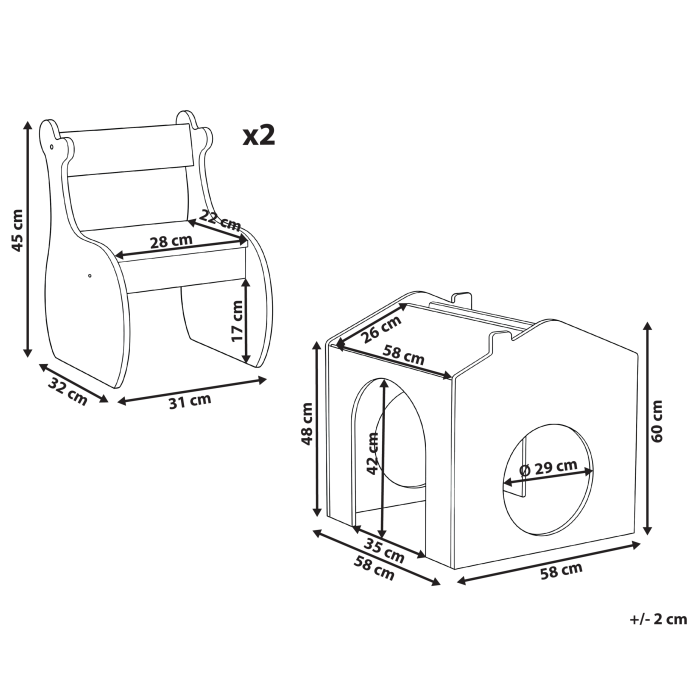 Masă cu scaune pentru copii WOOLI Multicolor [3]