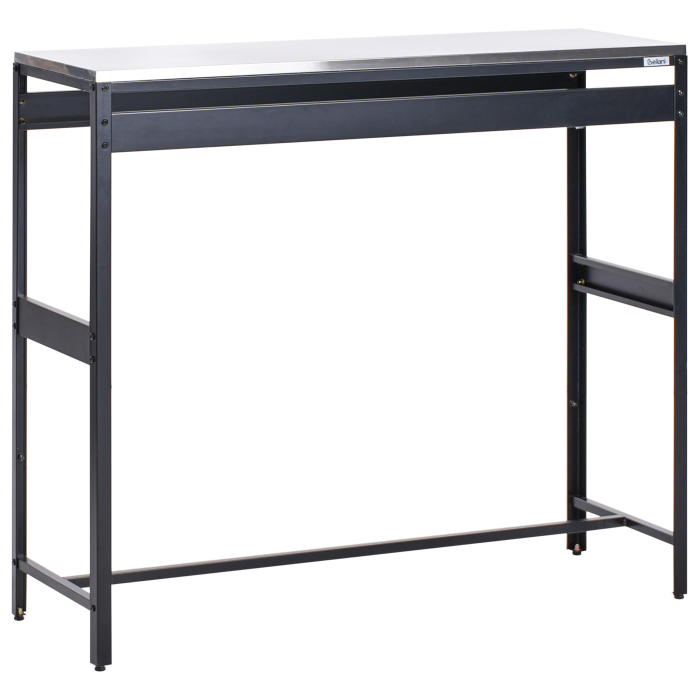 Masă de bar pentru exterior MAENZA Negru 40 cm 120 cm Metal [2]