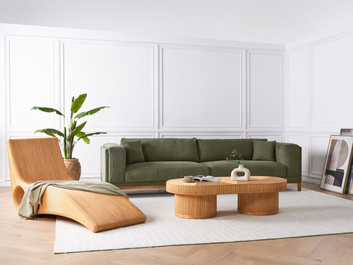 Garden coffee table AIROLE Rattan Brown [1]