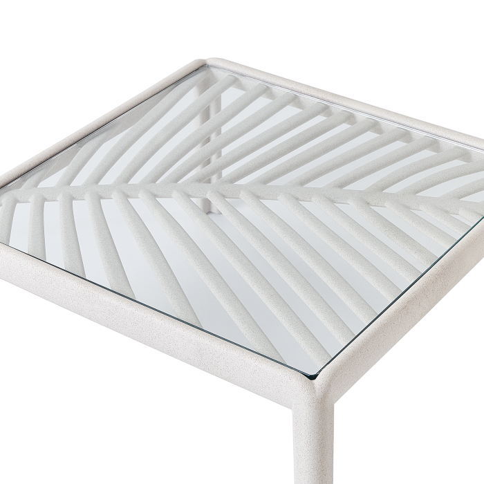 Masă de cafea pentru grădină FERRETTI Bej deschis [7]