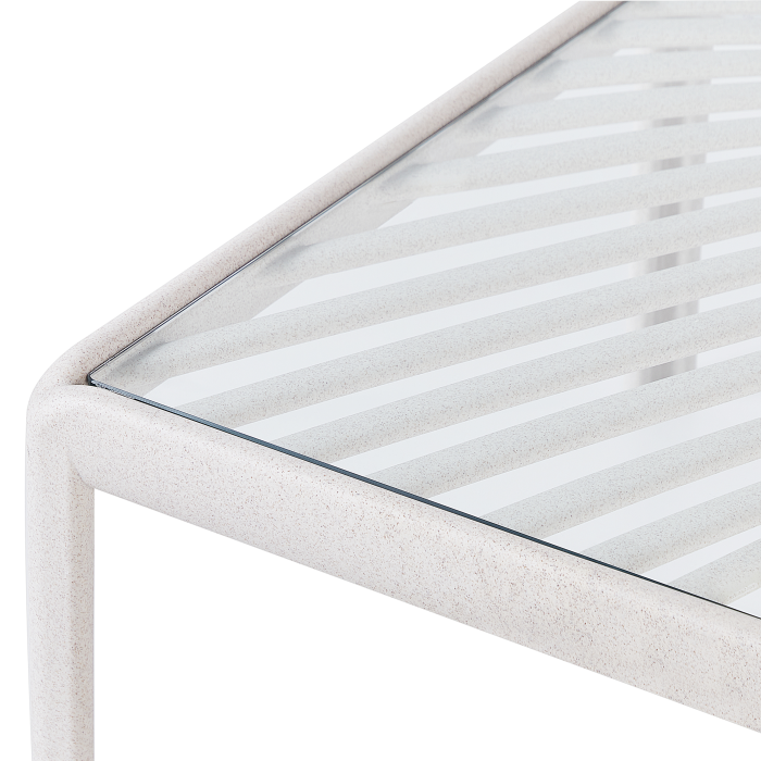 Masă de cafea pentru grădină FERRETTI Bej deschis [8]