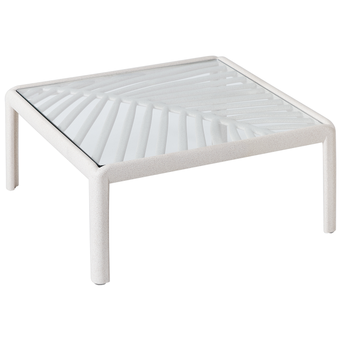 Masă de cafea pentru grădină FERRETTI Bej deschis [4]