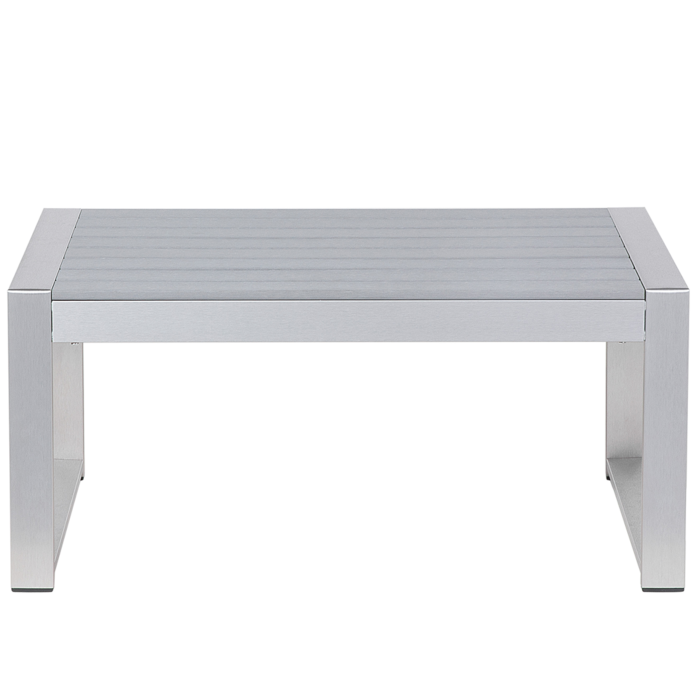 SALERNO Garden Coffee Table Metal Light Grey [4]