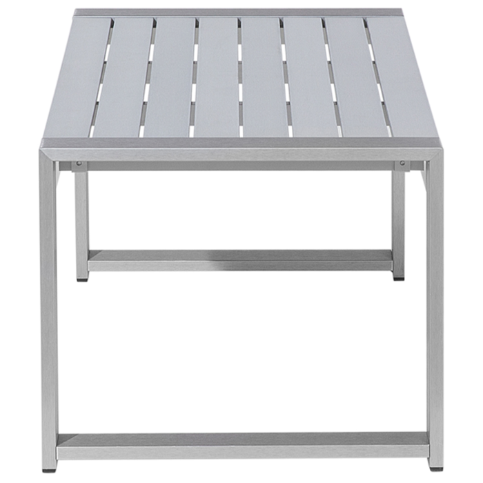 SALERNO Garden Coffee Table Metal Light Grey [5]