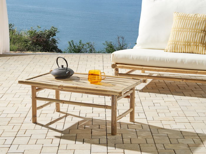 Masă de cafea pentru grădină TODI Lemn de bambus Maro [1]