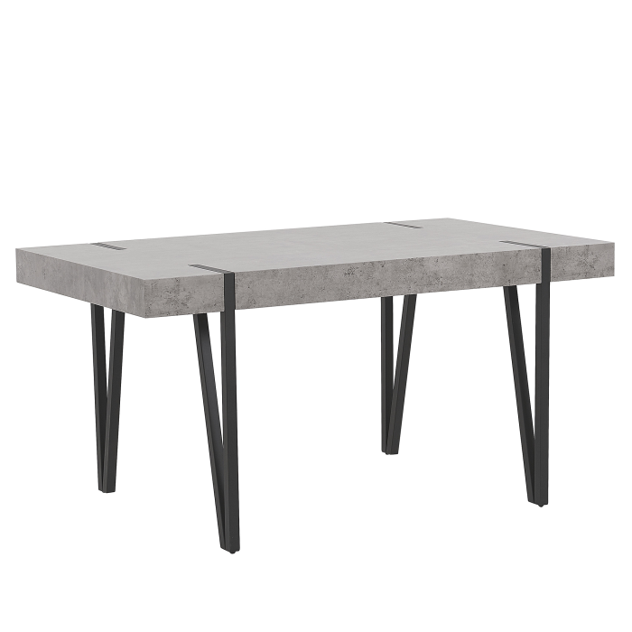 Masă de dining ADENA Efect de beton 150 cm 90 cm [2]