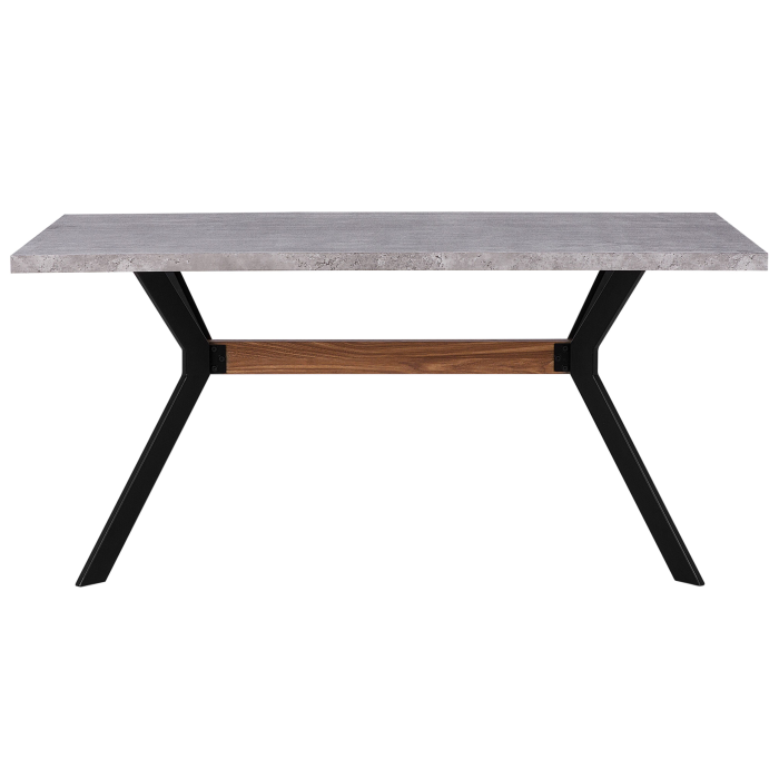 Masă de dining BENSON Efect de beton 160 cm 90 cm [4]