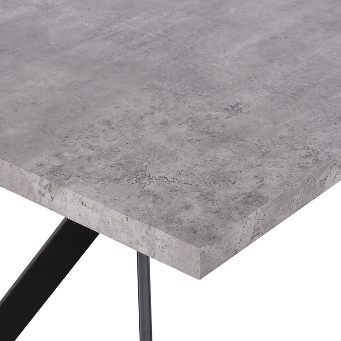 Masă de dining BENSON Efect de beton 160 cm 90 cm [5]