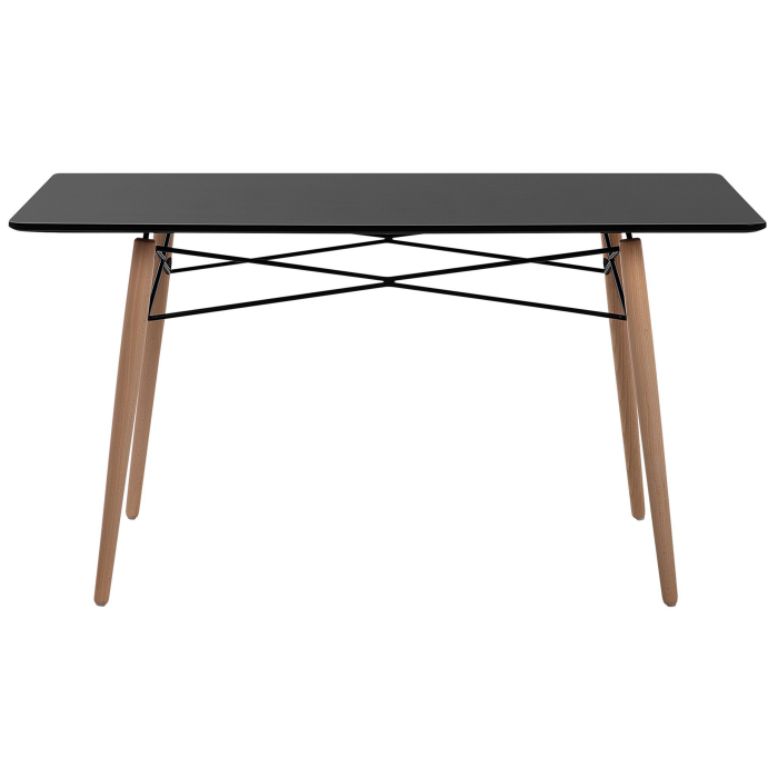 Masă de dining BIONDI Negru 140 cm 80 cm [4]