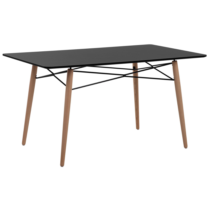 Masă de dining BIONDI Negru 140 cm 80 cm [2]