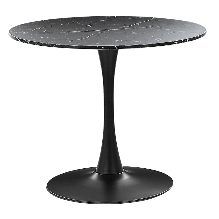 Masă de dining BOCA Negru marmură 90 cm 90 cm [2]