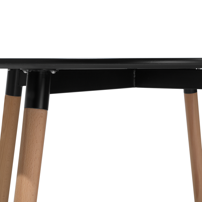 Masă de dining BOVIO Negru 120 cm 120 cm [5]