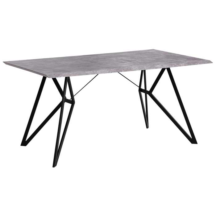 Masă de dining BUSCOT Efect de beton 160 cm 90 cm [2]