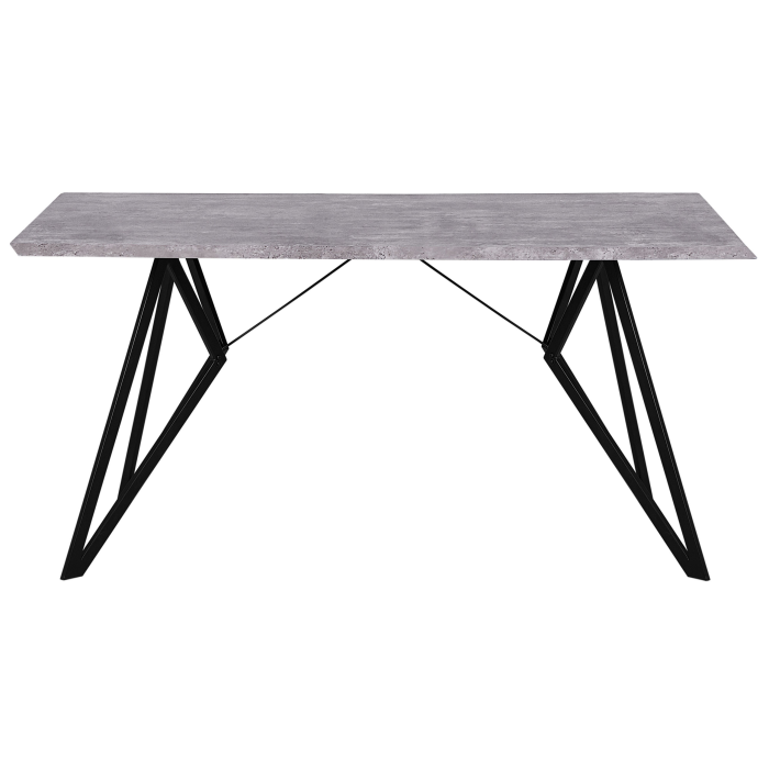Masă de dining BUSCOT Efect de beton 160 cm 90 cm [4]