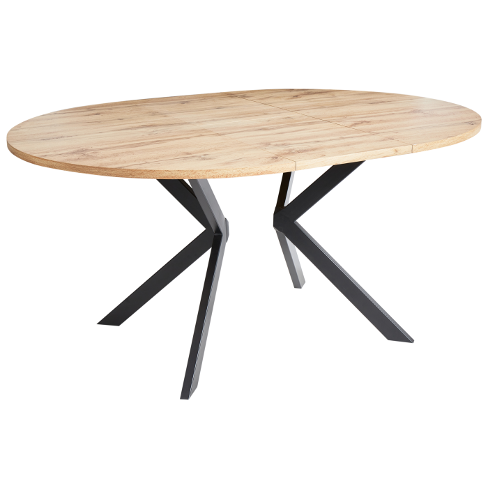 CARLEA extendable dining table Light brown 120/160 cm 120 cm [2]